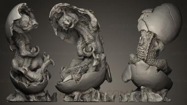 Figurines of griffins and dragons (STKG_0008) 3D model for CNC machine